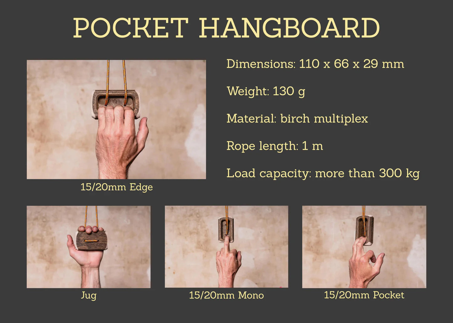 POCKET Hangboard